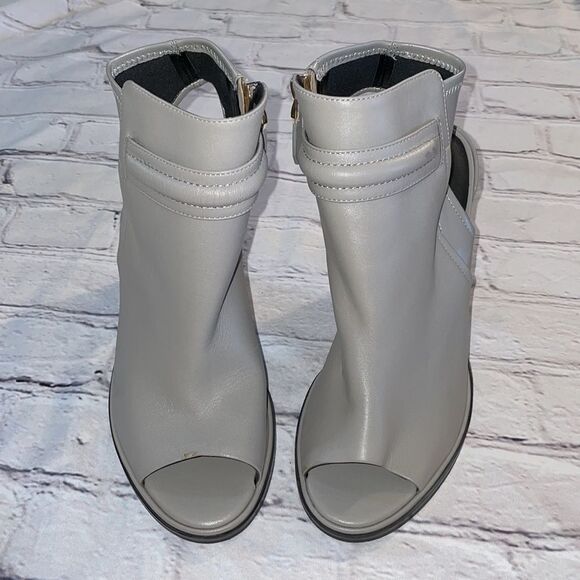 Grey Kenneth Cole 'Sydney' Open Toe Booties - 7.5 - Picture 5 of 10